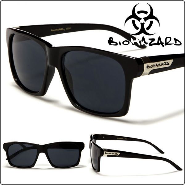 Biohazard Wayfarer Style Mens Retro